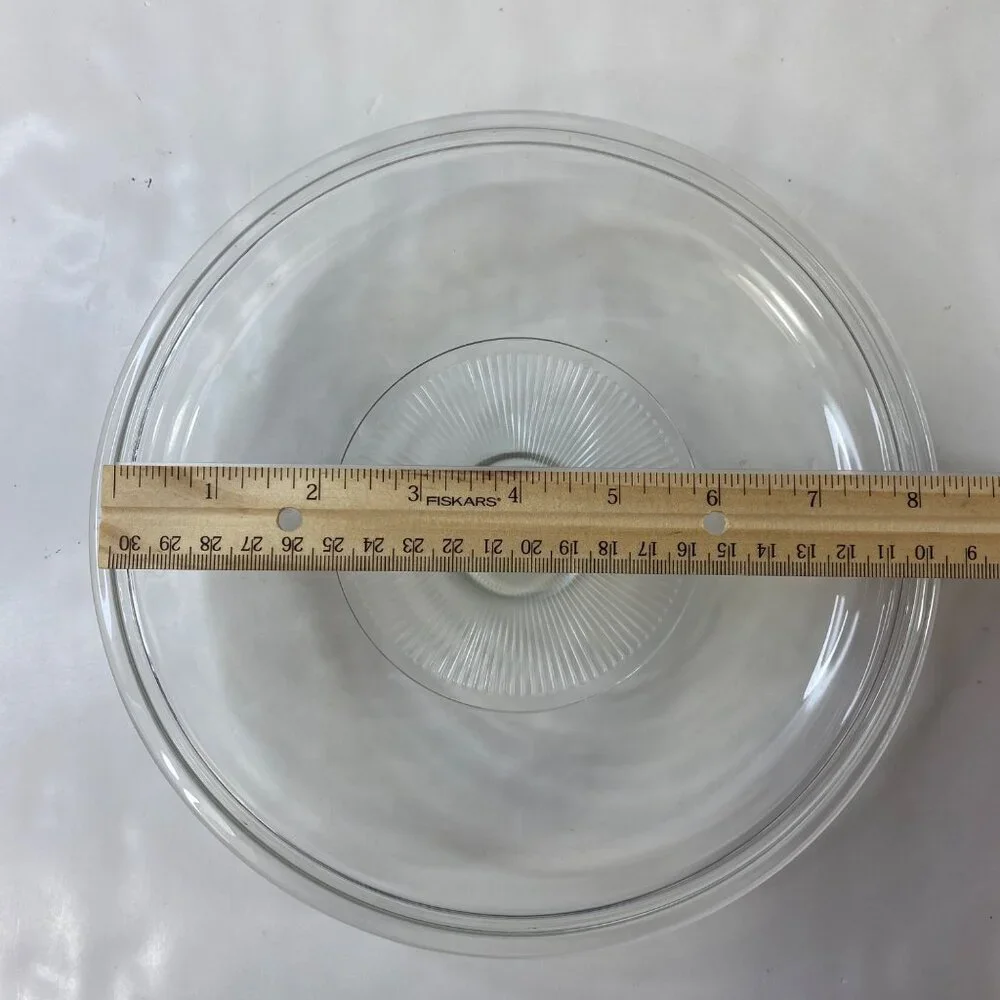 Corning Ware French White 2.5 L Round Casserole Dish Glass Lid Vintage